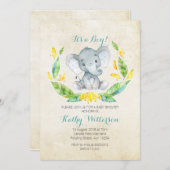 Het is een uitnodiging voor het baby shower van ee (Voorkant / Achterkant)