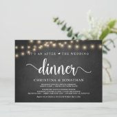 Het is een uitnodiging voor het diner na het huwel (Staand voorkant)