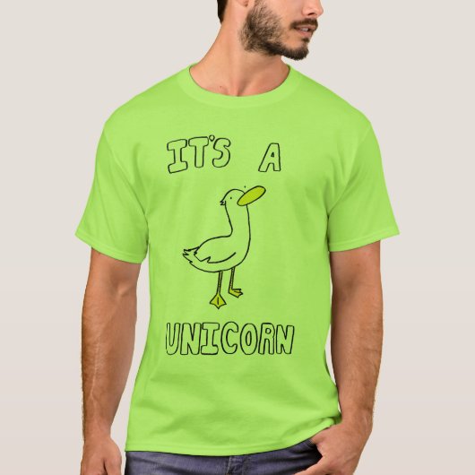 Het is een Unicorn T-shirt (Voorkant)