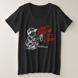 Het is een val grote maat t-shirt