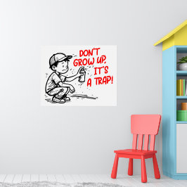 Het is een val poster