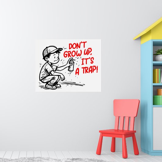 Het is een val poster (Kinderkamer 1)
