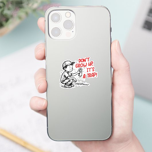 Het is een val sticker (Telefoon)