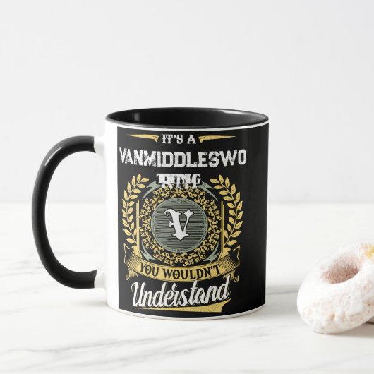 Het is een VANMIDDLESWORTH ding dat je niet zou be Mok (Met donut)