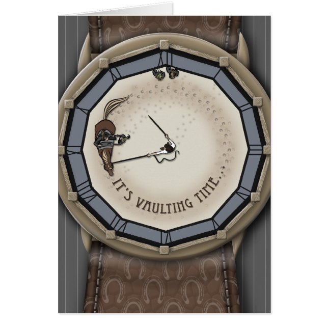 "Het is een Vaulting Time"-kaart (Voorkant)