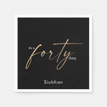 het is een veertig ding 40ste verjaardag elegant s