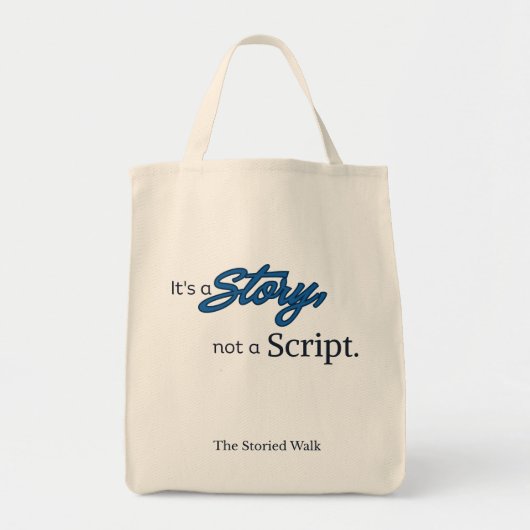 Het is een verhaal, geen script – Tote Bag (Voorkant)