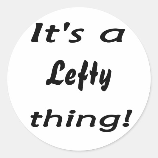 Het is een verheven ding! ronde sticker (Voorkant)