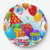 Het is een verjaardagsfeest papieren bordje (Voorkant)