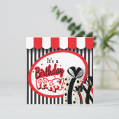 Het is een verjaardagsfeestje | 80e verjaardag kaart (Staand voorkant)