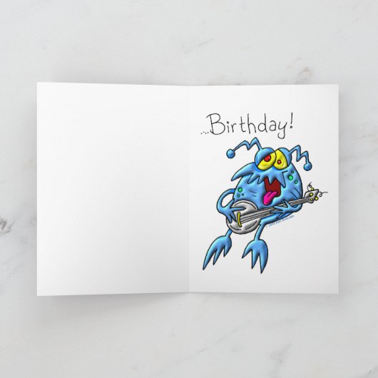 Het is een verjaardagslied kaart (Binnen)