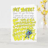 Het is een verjaardagslied kaart (Gele Bloem)