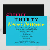 Het is een verrassend feest. DERTIG Kaart (Voorkant / Achterkant)