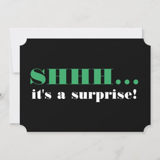 Het is een verrassend feest over de heuvel kaart (Voorkant)