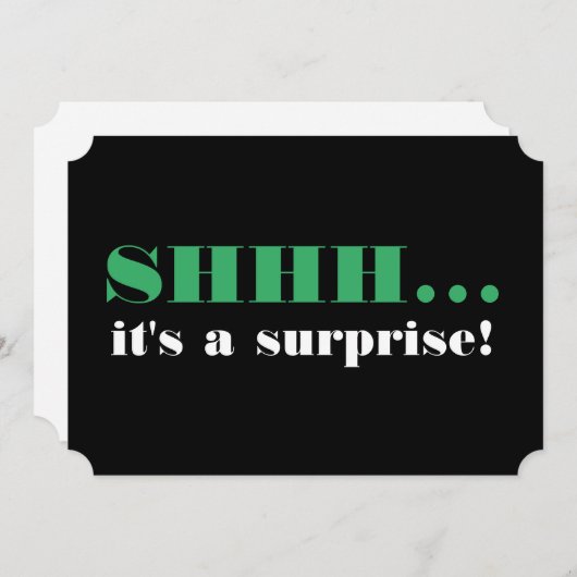 Het is een verrassend feest over de heuvel kaart (Voorkant / Achterkant)