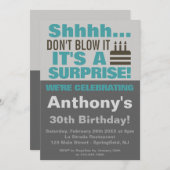 Het is een verrassend verjaardagsfeestje. kaart (Voorkant / Achterkant)