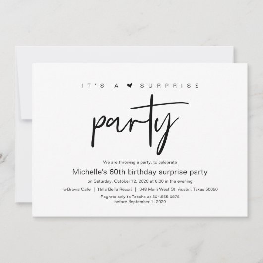 Het is een verrassende feestdag. kaart (Voorkant)