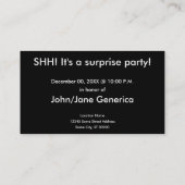 Het is een verrassende komische zeepbel. visitekaartje (Achterkant)