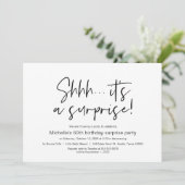 Het is een verrassende uitnodiging van de Birthday (Staand voorkant)