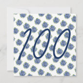 Het is een verrassing 100ste verjaardagsfeestje Bl Kaart (Achterkant)