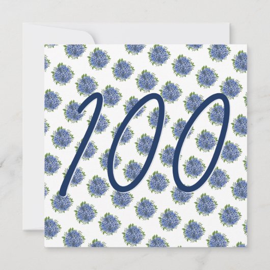 Het is een verrassing 100ste verjaardagsfeestje Bl Kaart (Achterkant)