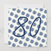 Het is een verrassing 80ste verjaardagsfeestje Blu Kaart (Achterkant)