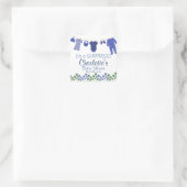 Het is een verrassing! Baby Clothesline-Baby showe Vierkante Sticker (Tas)