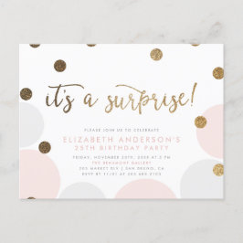 Het is een verrassing! | Bubble Surprise verjaarda Uitnodiging Briefkaart