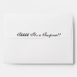 Het is een verrassing! envelop