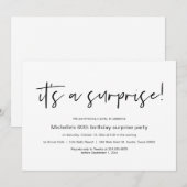 Het is een verrassing, verrassende uitnodiging van (Voorkant / Achterkant)