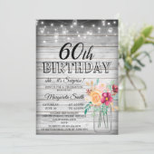 Het is een verrassing voor een 60e verjaardag uitn kaart (Staand voorkant)