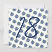 Het is een verrassings 18e verjaardagsfeestje Blue Kaart (Achterkant)