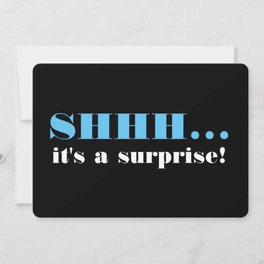 Het is een verrassingsfeest. kaart (Voorkant)