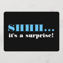 Het is een verrassingsfeest. kaart