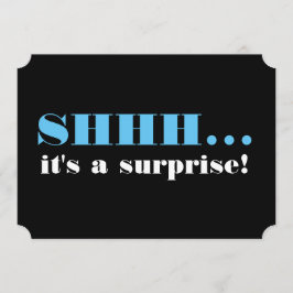 Het is een verrassingsfeest. kaart