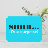 Het is een verrassingsfeest. kaart (Staand voorkant)