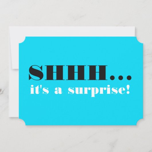 Het is een verrassingsfeest. kaart (Voorkant)