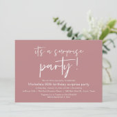 Het is een verrassingsfeestje kaart (Staand voorkant)