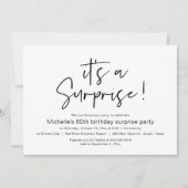 Het is een verrassingsfeestje kaart (Voorkant)