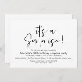 Het is een verrassingsfeestje kaart (Voorkant / Achterkant)