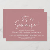Het is een verrassingsfeestje kaart (Voorkant / Achterkant)