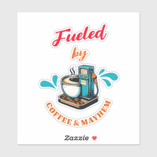 Het is een vervolg op Coffee Mayhem Sticker (Vel)