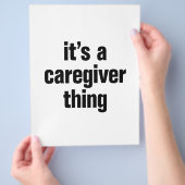 het is een verzorger flyer (Hand)