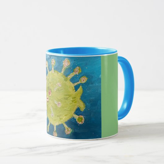 Het is een Vibe Mok (Voorkant rechts)