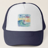 Het is een Vibe Surf Trucker Pet (Voorkant)