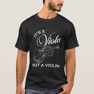 Het is een viool en geen vioolkap concert violiste t-shirt