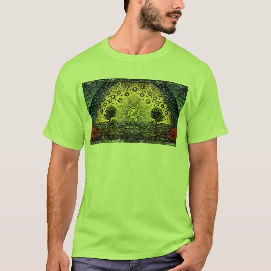 Het is een vlakke Aarde na al Flammarion Woodcut T T-shirt (Voorkant)