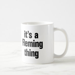 Het is een vlaming koffiemok