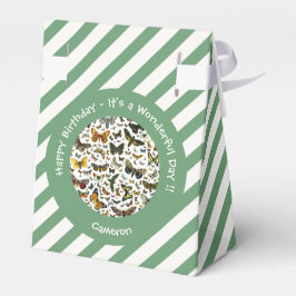 Het is een vlinder verjaardag, collage items voor  bedankdoosjes