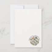 Het is een vlinder verjaardag, collage items voor bedankkaart (Achterkant)